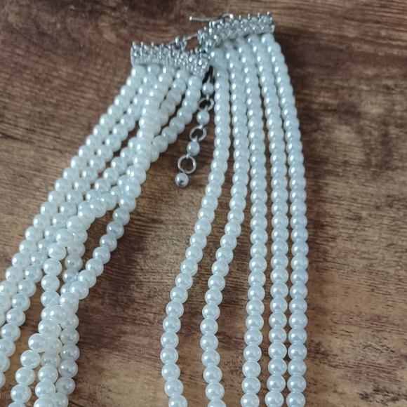 Vintage 5 strand pearl necklace - Picture 4 of 4